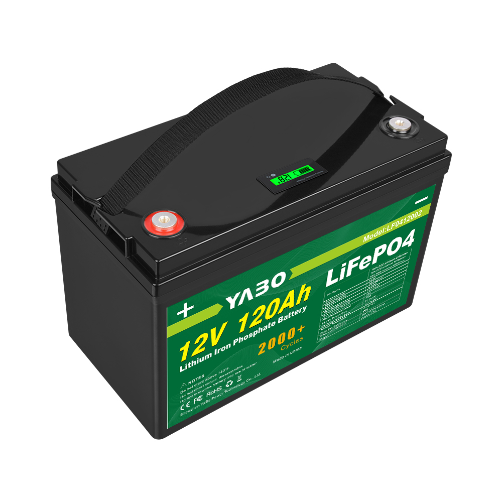 YABO 12V 120Ah LiFePO4 Batterij met Aanpasbare Behuizing voor Huisopslag